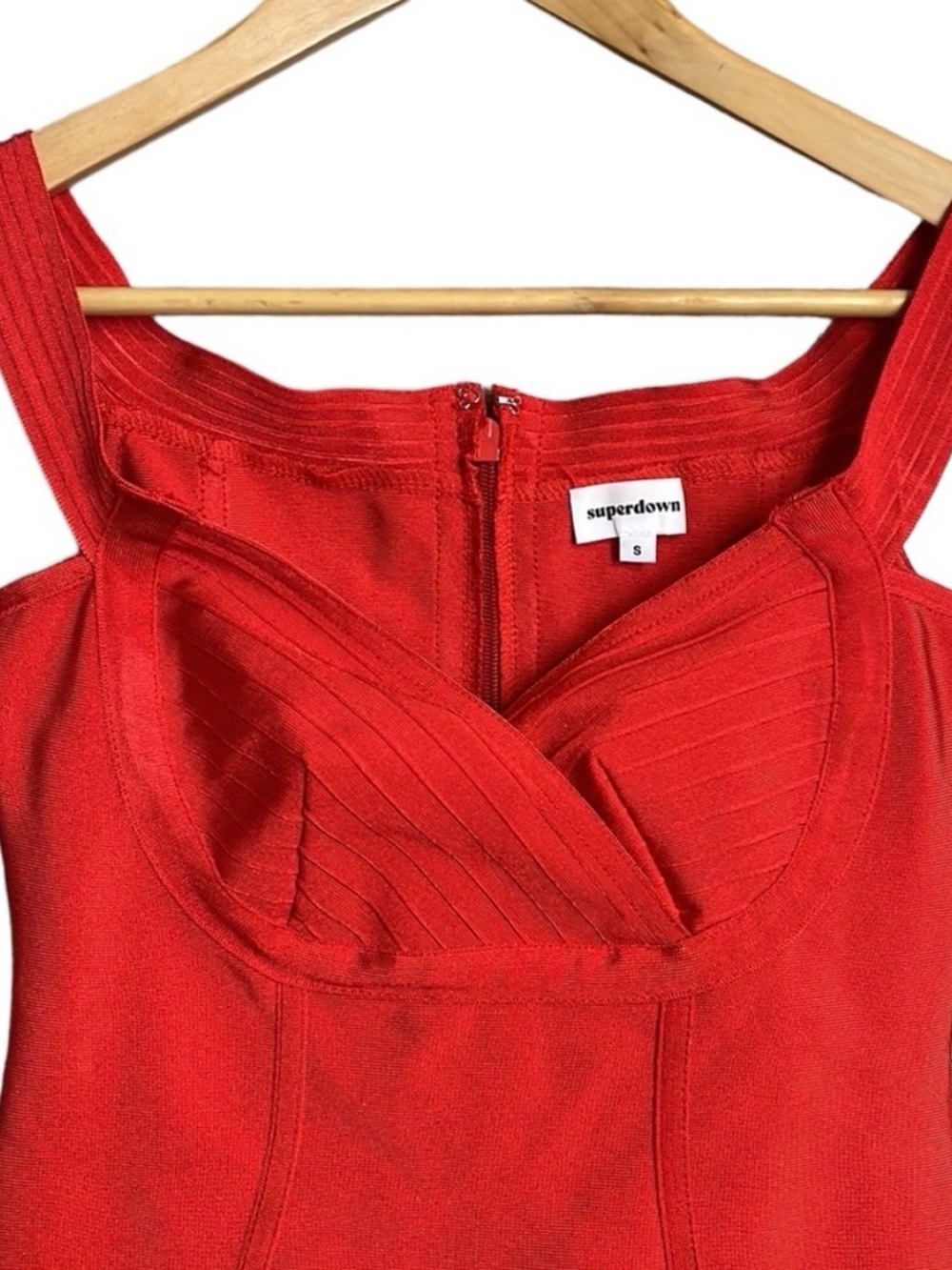 superdown Red Mini Bodycon Dress - Picture 2 of 8